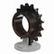 Browning Roller Chain Sprocket, 80 Chain Size, 3/4 to 2-11/16 in Bore Dia., 17 # of Teeth H80Q17 - alternate 8